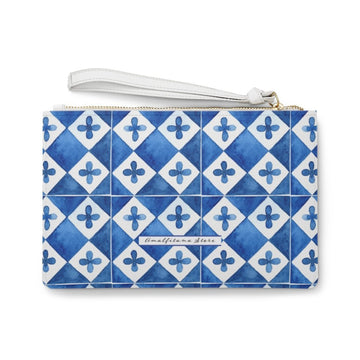 Capri Blue Tiles Clutch Bag - AMALFITANA STORE